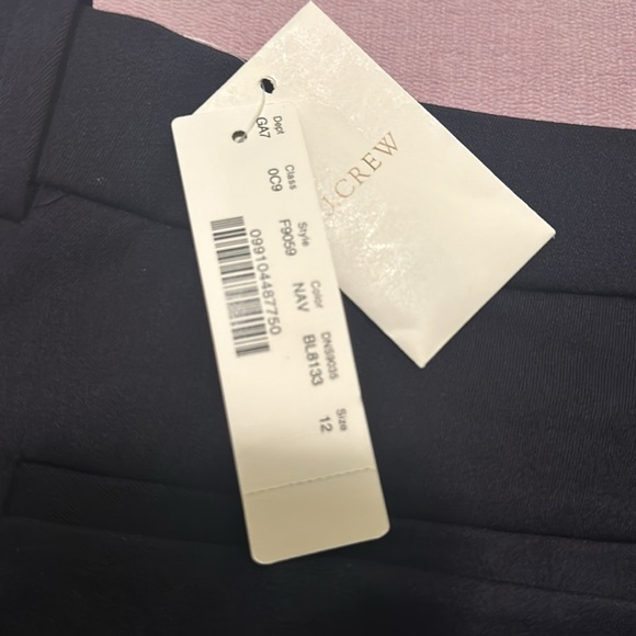 J Crew Navy Pants NWT size 12 - Picture 2 of 8